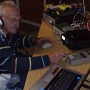 2009 CW Fieldday contest - Herbert DF7DJ at the key